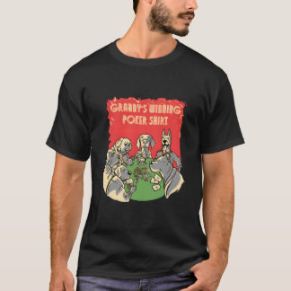 Camiseta Avôs Jogo de Cartas de Cassino de Pôquer Vencedor