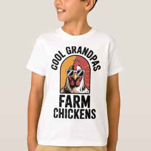 Camiseta Avós Legais Fazendas Galinhas Galinhas Engraçadas