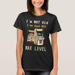 Camiseta Avós Não Velhos Tocaram o Nível Máximo Jogos Antig