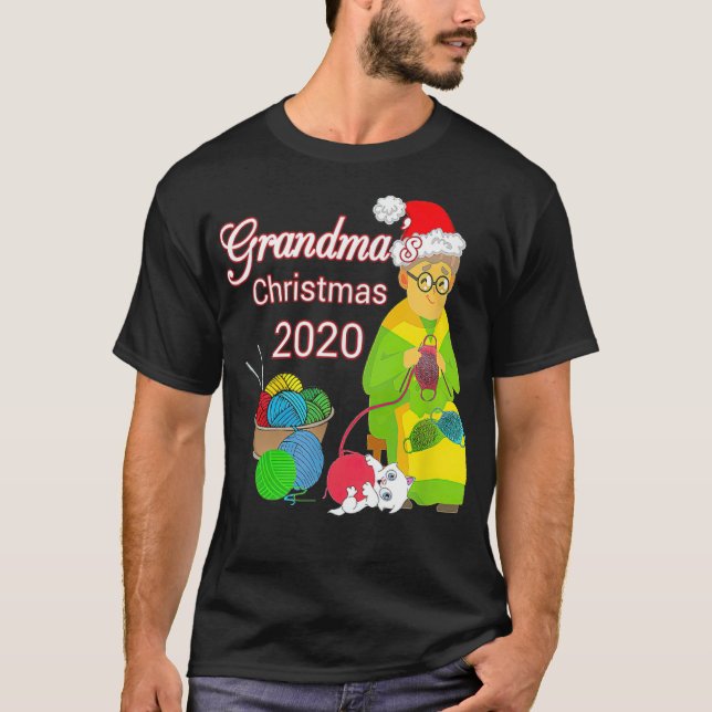 Camiseta Avós Natal 2020 animais bibi bloqueksberg (Frente)