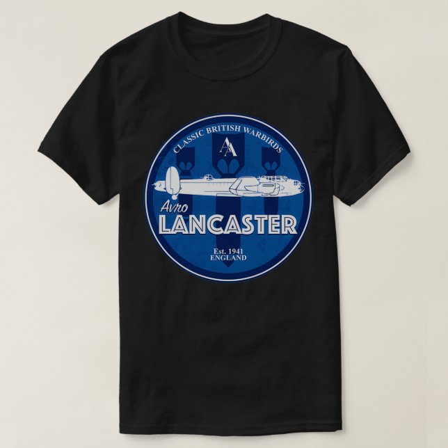 Camiseta Avro Lancaster (Frente do Design)
