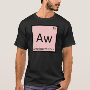 Camiseta Aw - Gato American Wirehair Elemento Químico