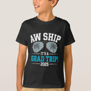 Camiseta Aw Navio É Uma Viagem De Formando Para Estágios Cr