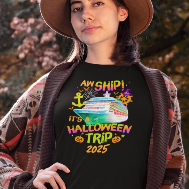 Camiseta Aw Ship Halloween Cruise (Criador carregado)