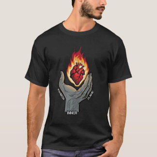 Camiseta Awaken Inner Flame Sagrado Cardíaco Gráfico Espiri