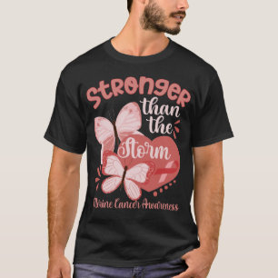 Camiseta Awarene do Cancer Uterino da Fita de Pêssego da Bo