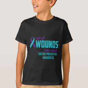 Camiseta Awarenes Para A Prevenção Do Suicídio Da Fita De T