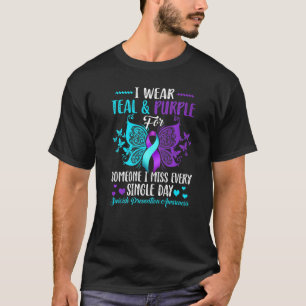 Camiseta Awarenes Para A Prevenção Do Suicídio Da Fita De T