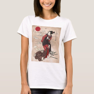 Camiseta Awase do ukiyoye do kumo de Genji