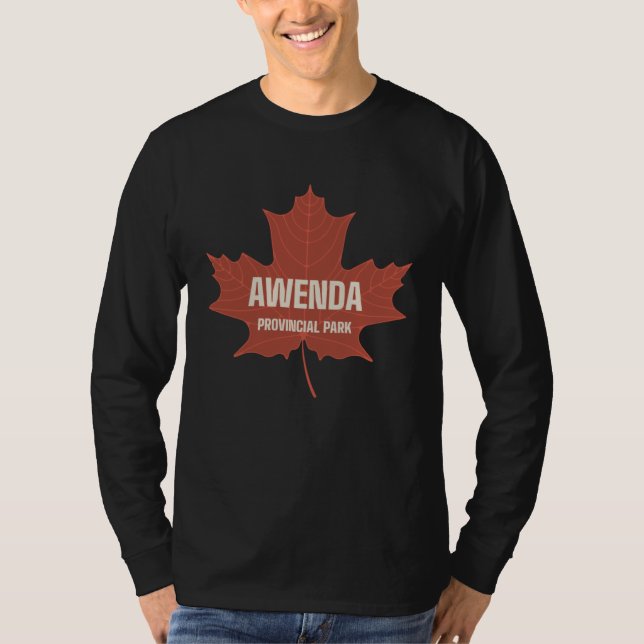 Camiseta Awenda Provincial Park Ontario Canada Canadian Lea (Frente)