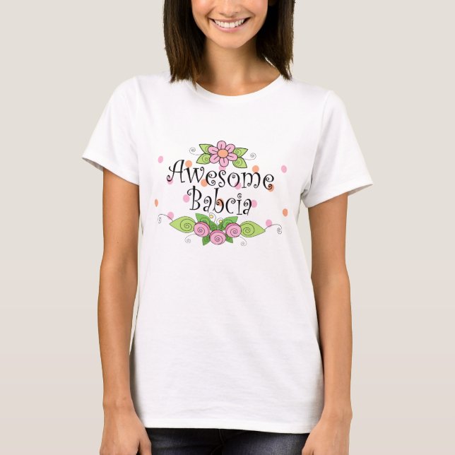 Camiseta Awesome Babcia (Frente)