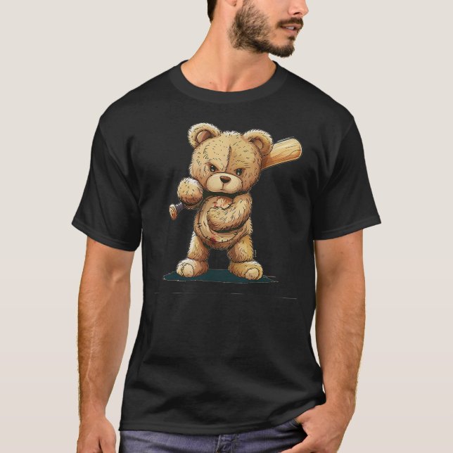 Camiseta Awesome Baseball Teddy bear (Frente)