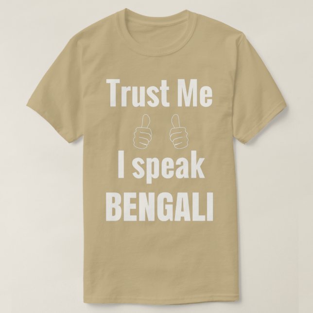 Camiseta Awesome Bengali Language Speaker Shirt Gift For Me (Frente do Design)