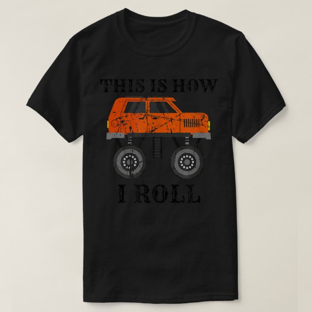 Camiseta Awesome Car Truckers Cool Monster Truck This Is Ho (Frente do Design)