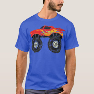 Camiseta Awesome Car Trucks Cool Red Monster Truck Trucker 