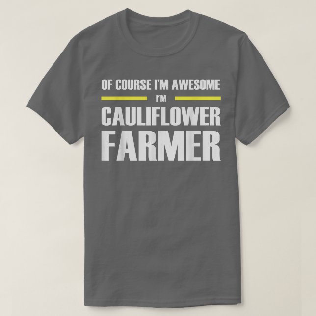 Camiseta Awesome Cauliflower Farmer  (Frente do Design)