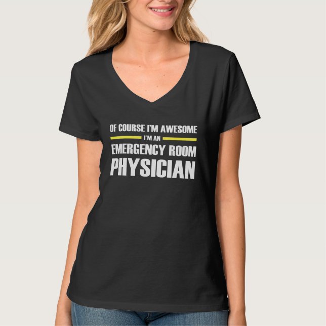 Camiseta Awesome Emergency Room Physician (Frente)