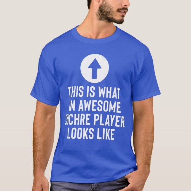 Camiseta Awesome Euchre Player friends (Frente)