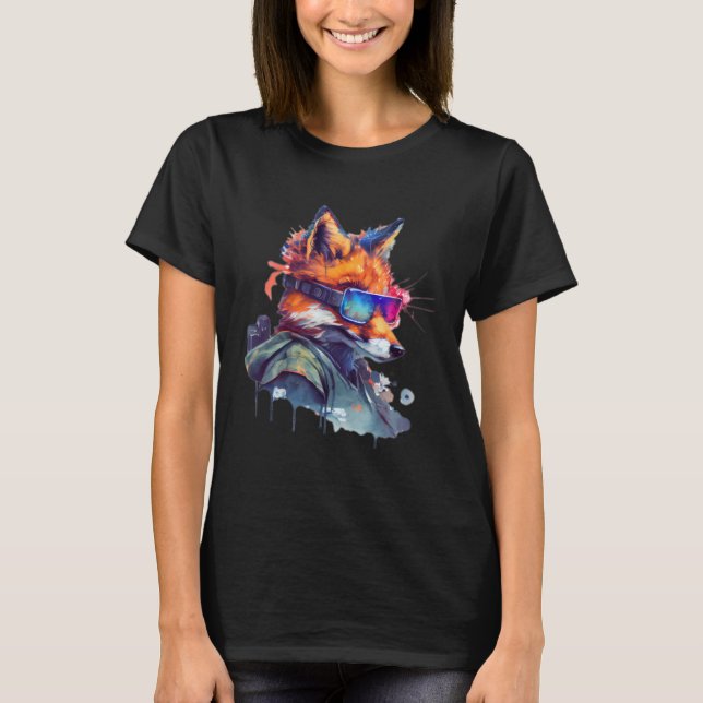 Camiseta Awesome Fox Apparel Fox Wildlife Zookeeper Fox (Frente)