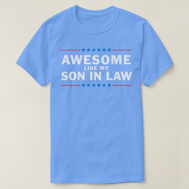 Camiseta Awesome Like My Son In Law  (Frente do Design)