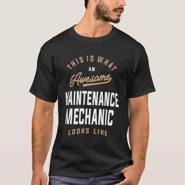 Camiseta Awesome Maintenance Mechanic (Frente)