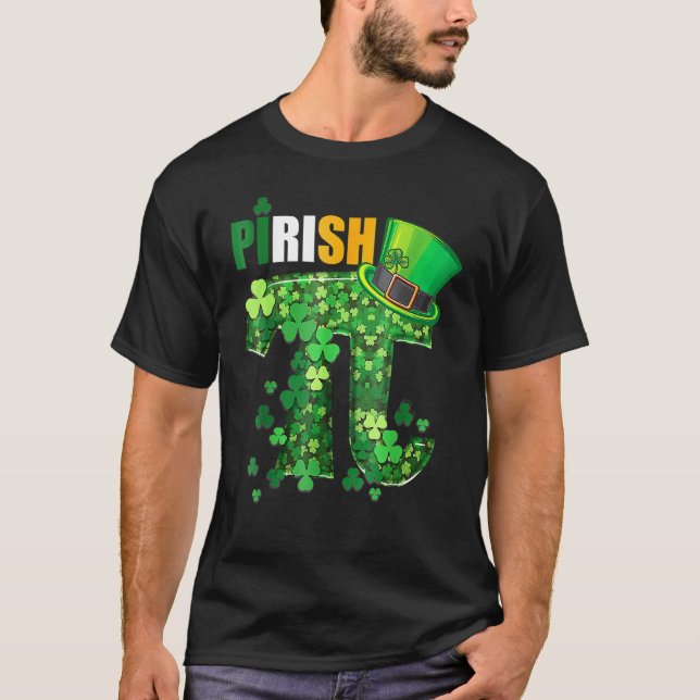 Camiseta Awesome Math Teacher Shamrock St Patrick's Day (Frente)