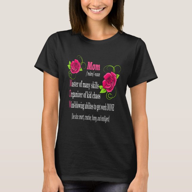 Camiseta Awesome Mom Mother Definition  Mother s Day  Happy (Frente)