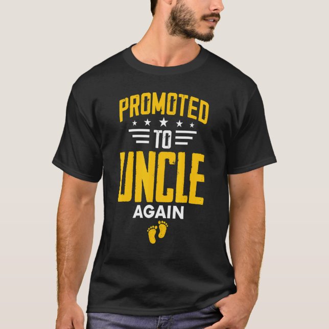 Camiseta Awesome Promoted To Uncle Again Leveling Up To Unc (Frente)