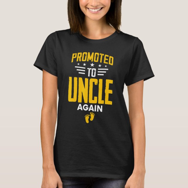 Camiseta Awesome Promoted To Uncle Again Leveling Up To Unc (Frente)