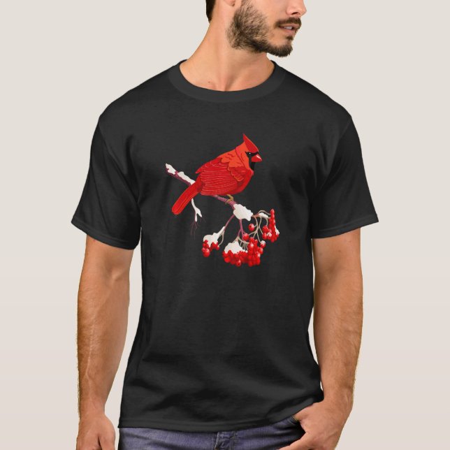 Camiseta Awesome Red Cardinal Birds  Nature   Women Men (Frente)