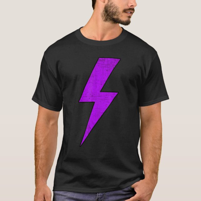 Camiseta Awesome Retro Distressed Front & Back PURPLE Light (Frente)