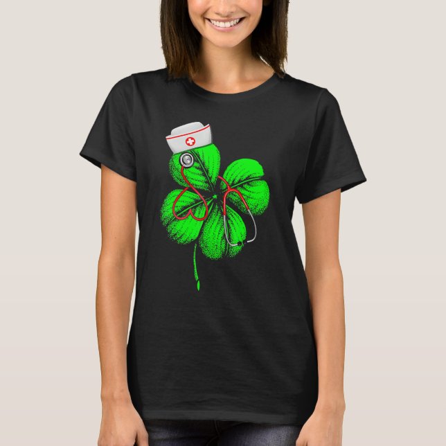 Camiseta Awesome Saint Patrick's Day Doctor Shamrock Hat Ir (Frente)