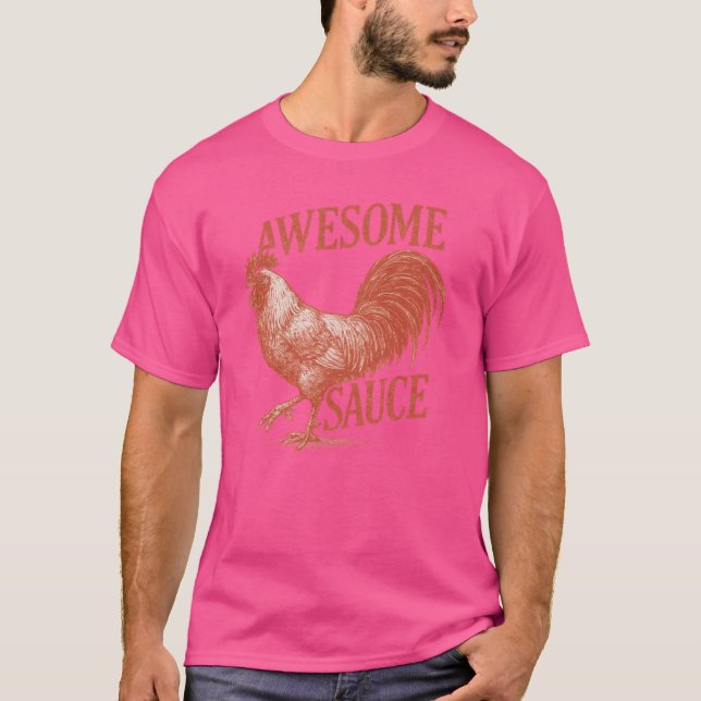 Camiseta Awesome Sauce Rooster As Seen inhe Accountant 2 vi (Frente)