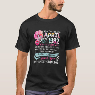 Camiseta Awesome Since 1982 40Th Birthday I'm An April Girl