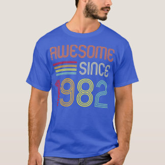 Camiseta Awesome Since 1982 40th Birthday Retro 