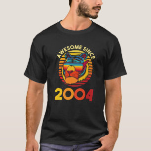 Camiseta Awesome Since 2004! Birthday Tiger Sunglasses Year