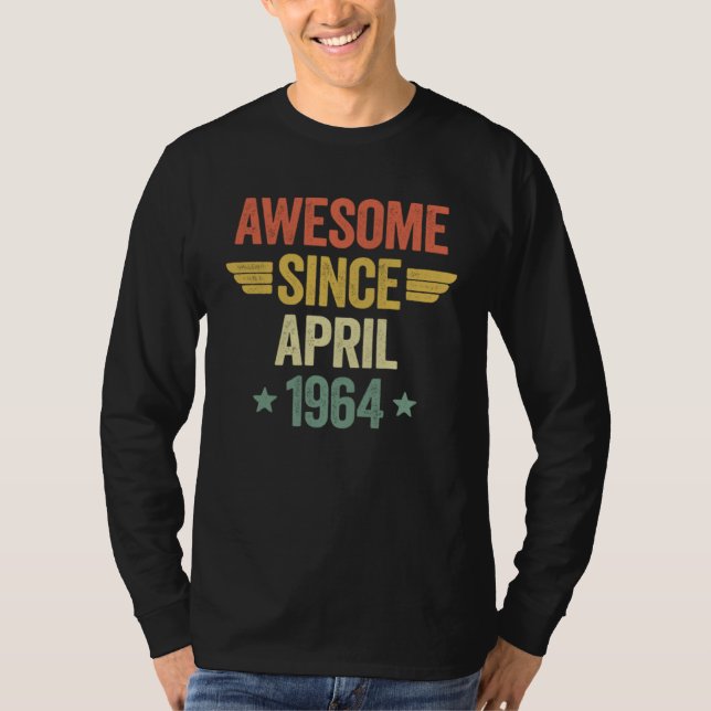 Camiseta Awesome Since April 1964 (Frente)