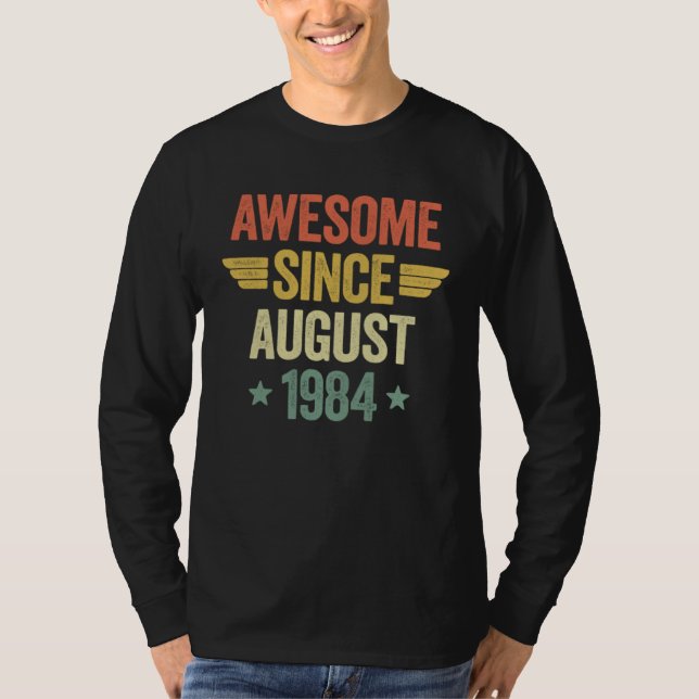 Camiseta Awesome Since August 1984 (Frente)