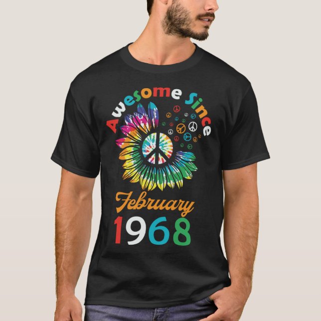 Camiseta Awesome Since February 1968 is a Funny Quote (Frente)