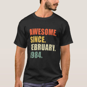 Camiseta Awesome Since January 1984 38 Year Old Birthday