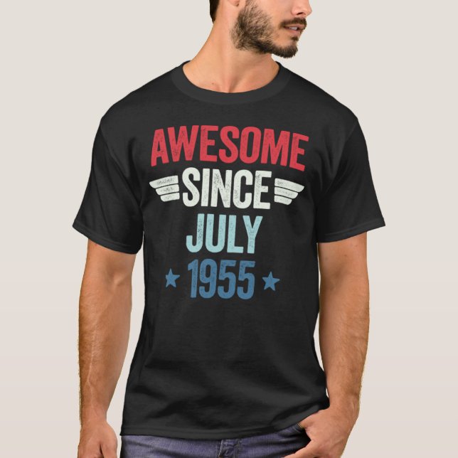 Camiseta Awesome Since July 1955 (Frente)