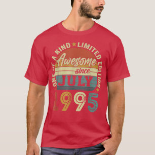 Camiseta Awesome Since July 1995 27 Years Old 27th Birthday