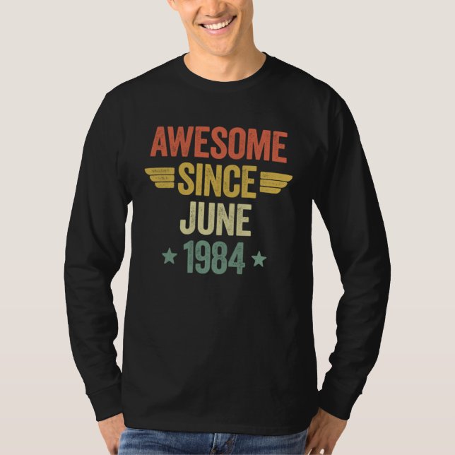 Camiseta Awesome Since June 1984 (Frente)