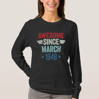 Camiseta Awesome Since March 1948 1
