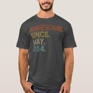 Camiseta Awesome Since May 1954 Vintage 68th Birthday
