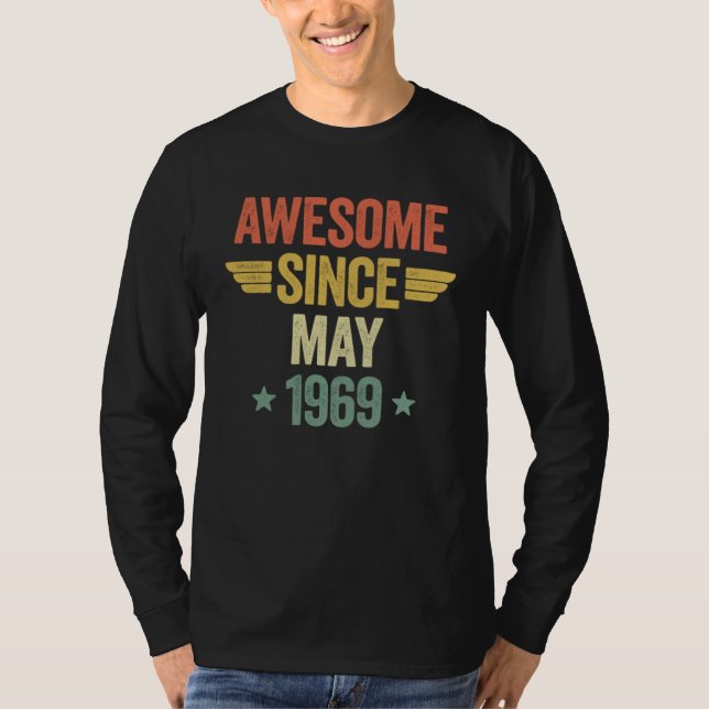 Camiseta Awesome Since May 1969 (Frente)