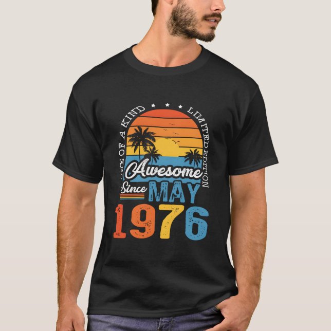 Camiseta Awesome Since May 1976 47Th 47 (Frente)