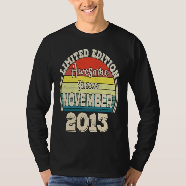 Camiseta Awesome Since November 2013 Born in November Dad M (Frente)