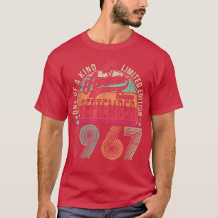 Camiseta Awesome Since September 1967 55th Birthday Gift 55