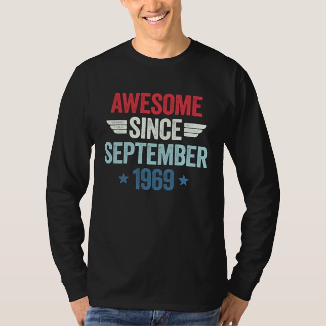 Camiseta Awesome Since September 1969 (Frente)